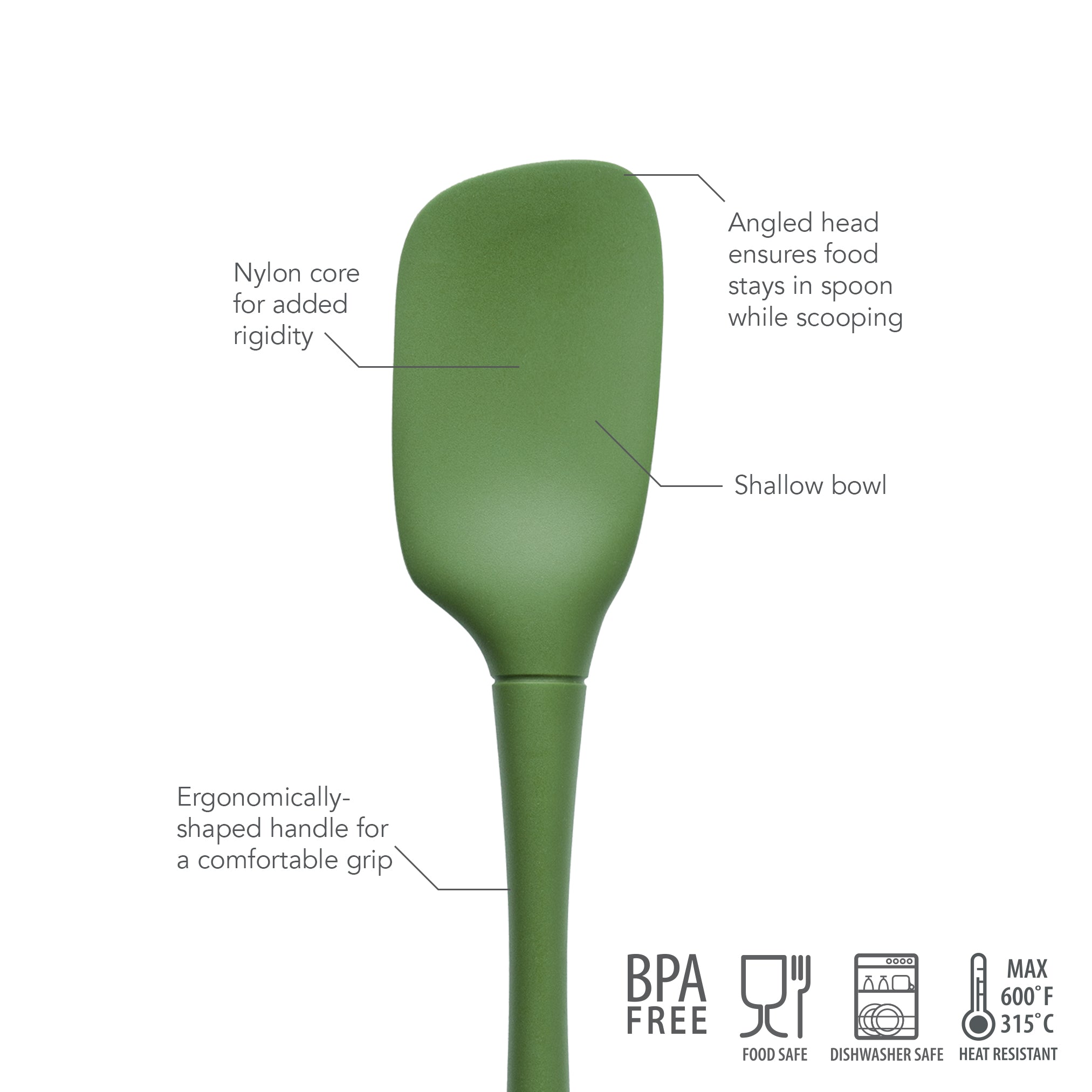 Tovolo Flex-Core Silicone Spoonula stěrka s nylonovým jádrem