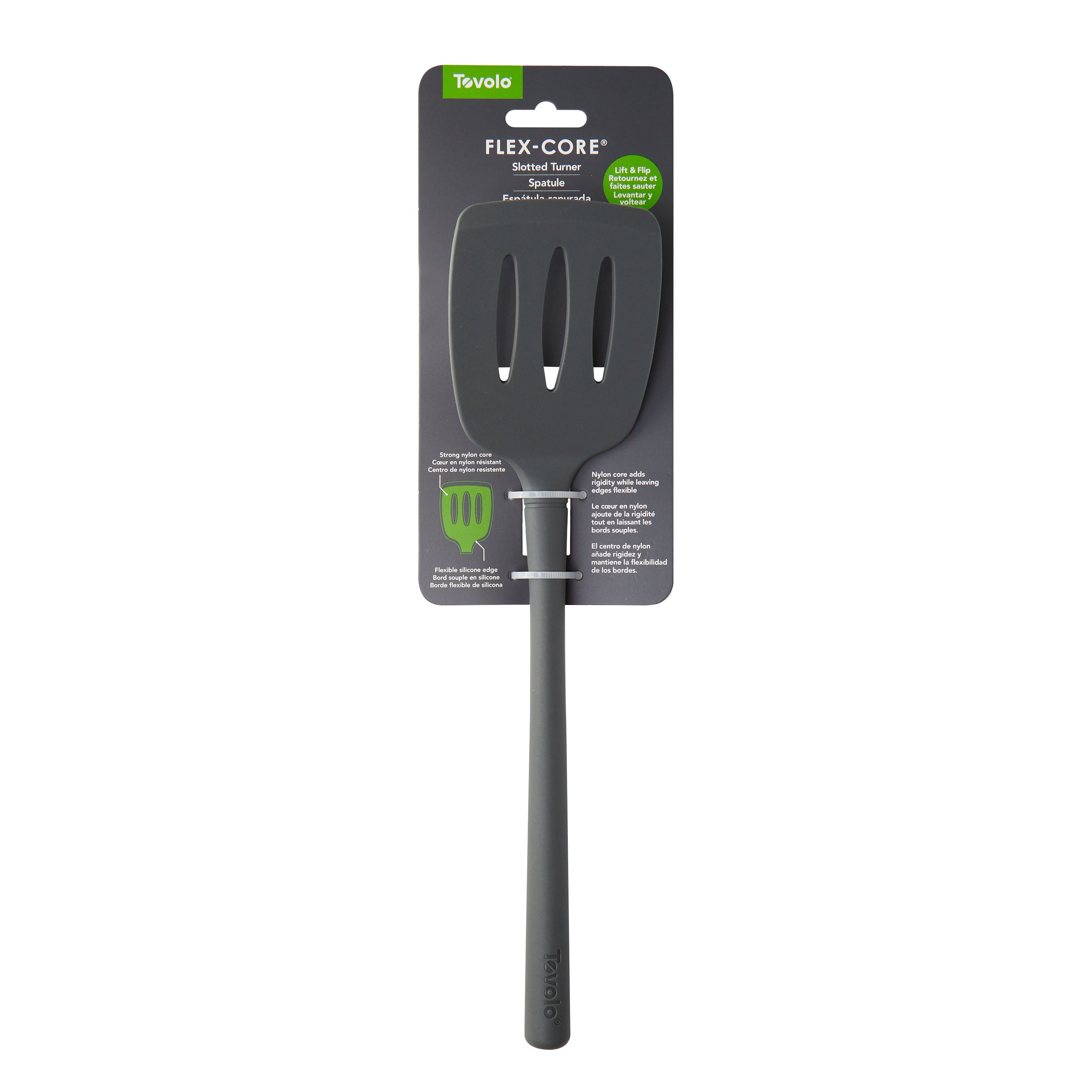 Tovolo Flex-Core obracečka děrovaná aqua