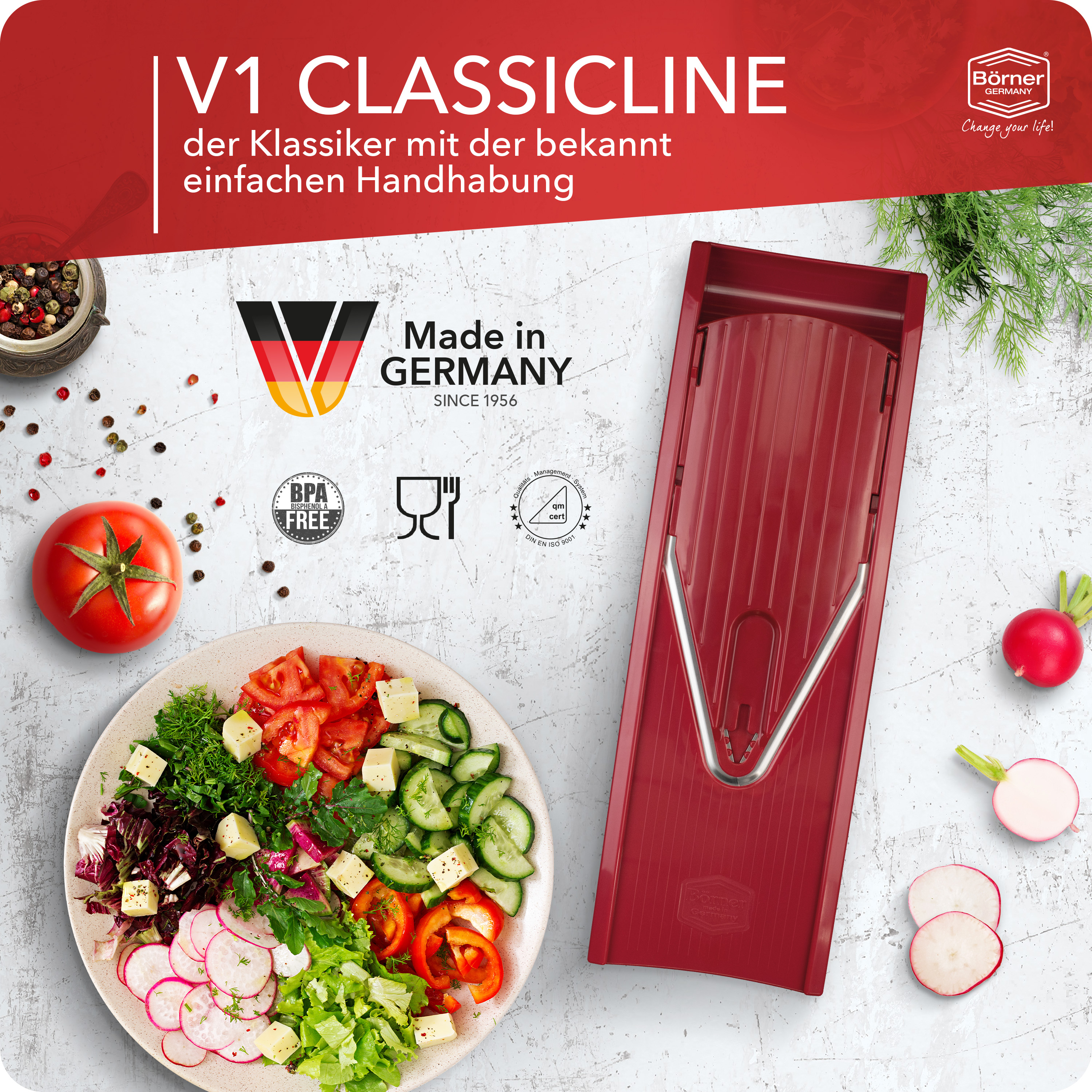 Börner V1 ClassicLine Basis Set struhadlo 3 tloušťky
