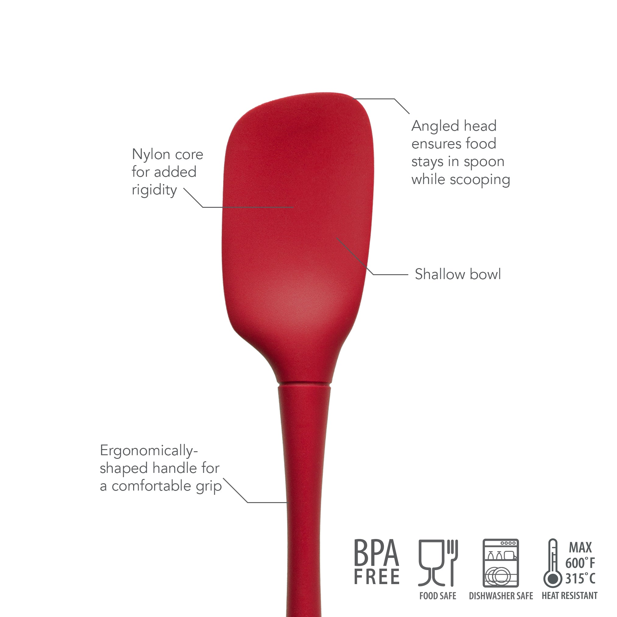 Tovolo Flex-Core Silicone Spoonula stěrka s nylonovým jádrem
