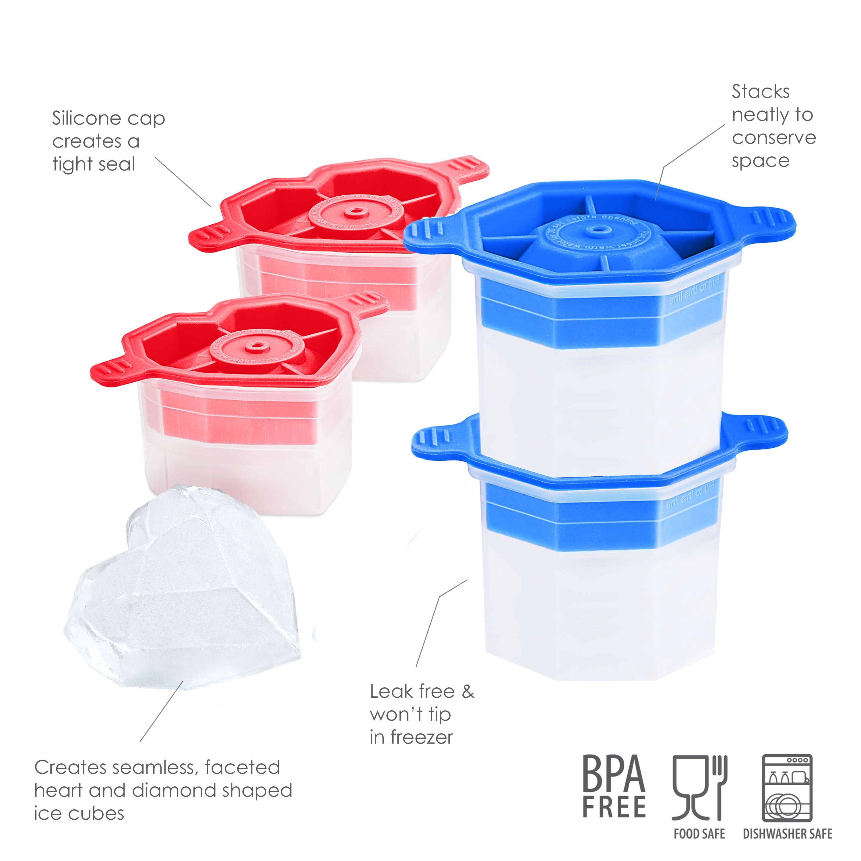 Tovolo Celebration Ice Molds formy na led 4 ks