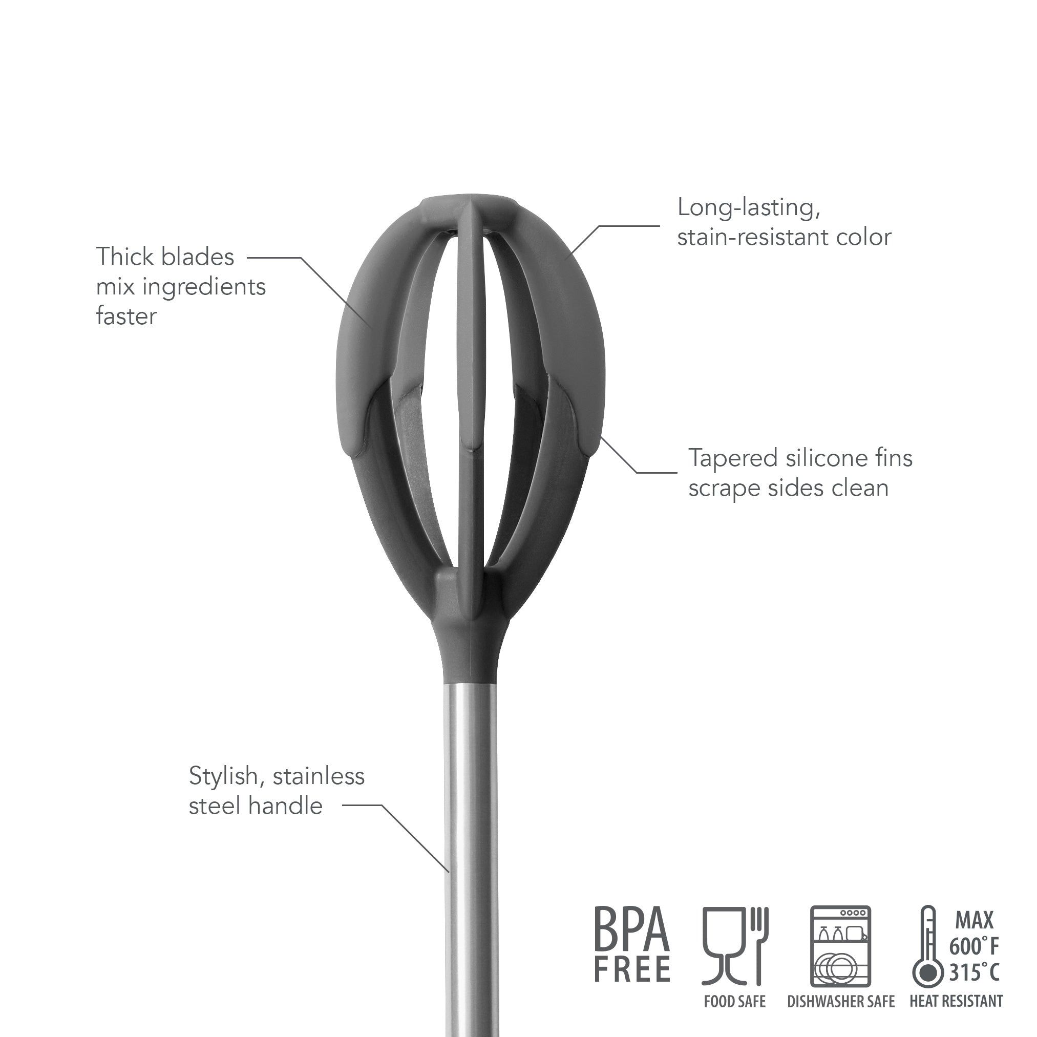 Tovolo Better Batter Tool stěrka na těsto černá