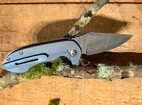 Curran Blades Alpha 2,75 zavírací nůž damask titan
