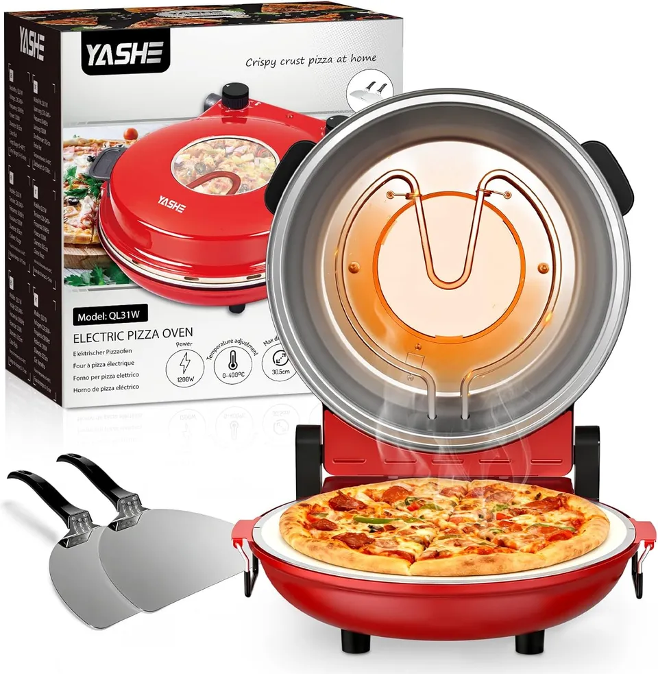 YASHE Elektrická pec na pizzu s kamenem stolní