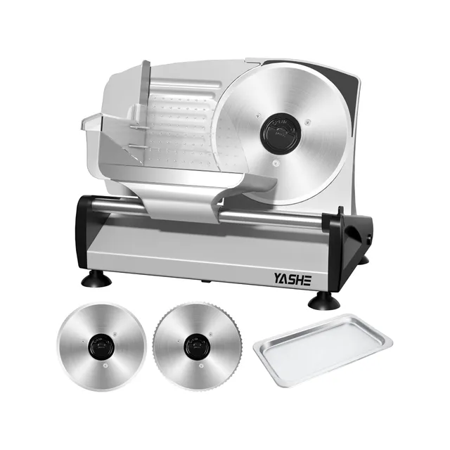 YASHE elektrický kráječ 200 W 19 cm 2 kotouče