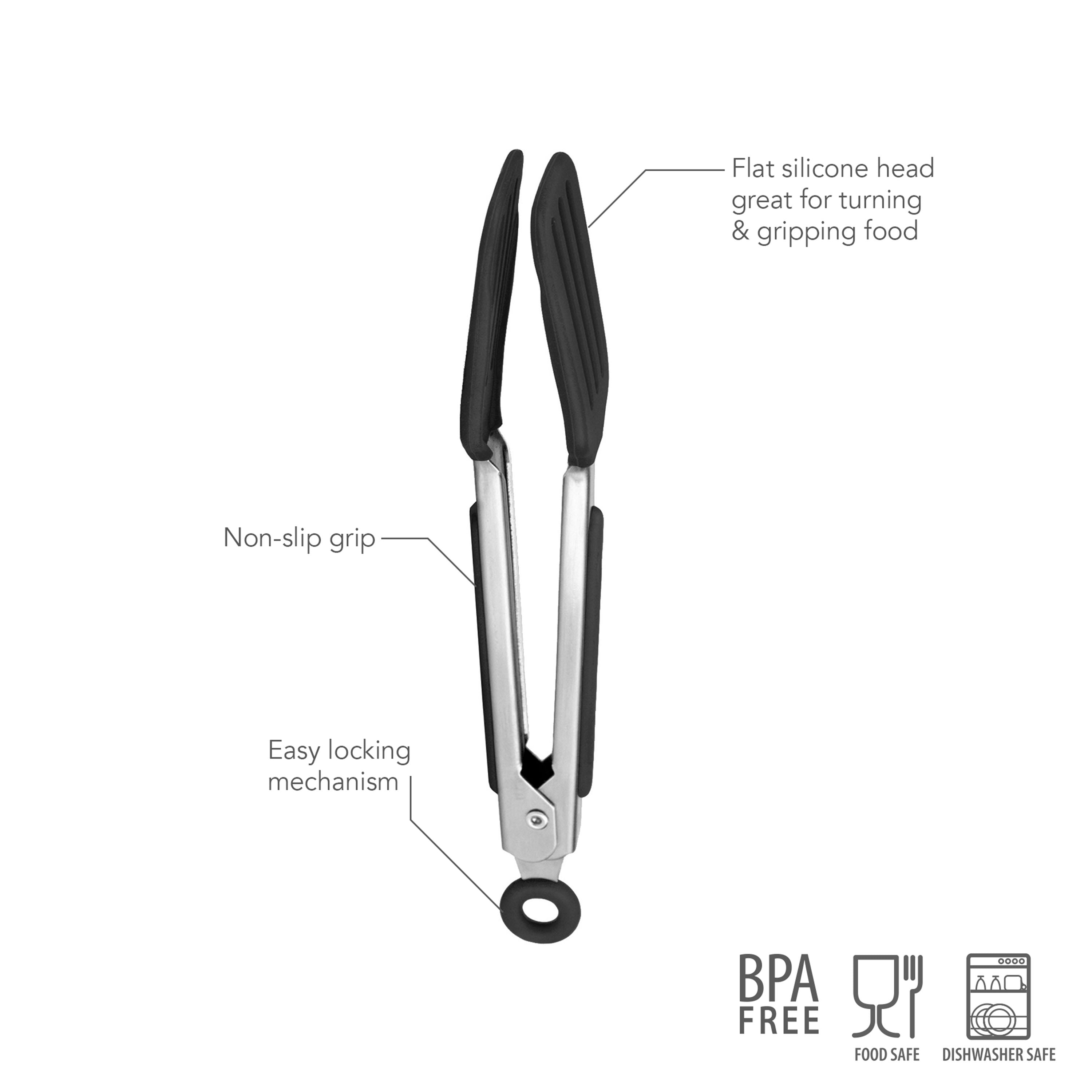 Tovolo Mini Turner Tongs kleště černé silikonové