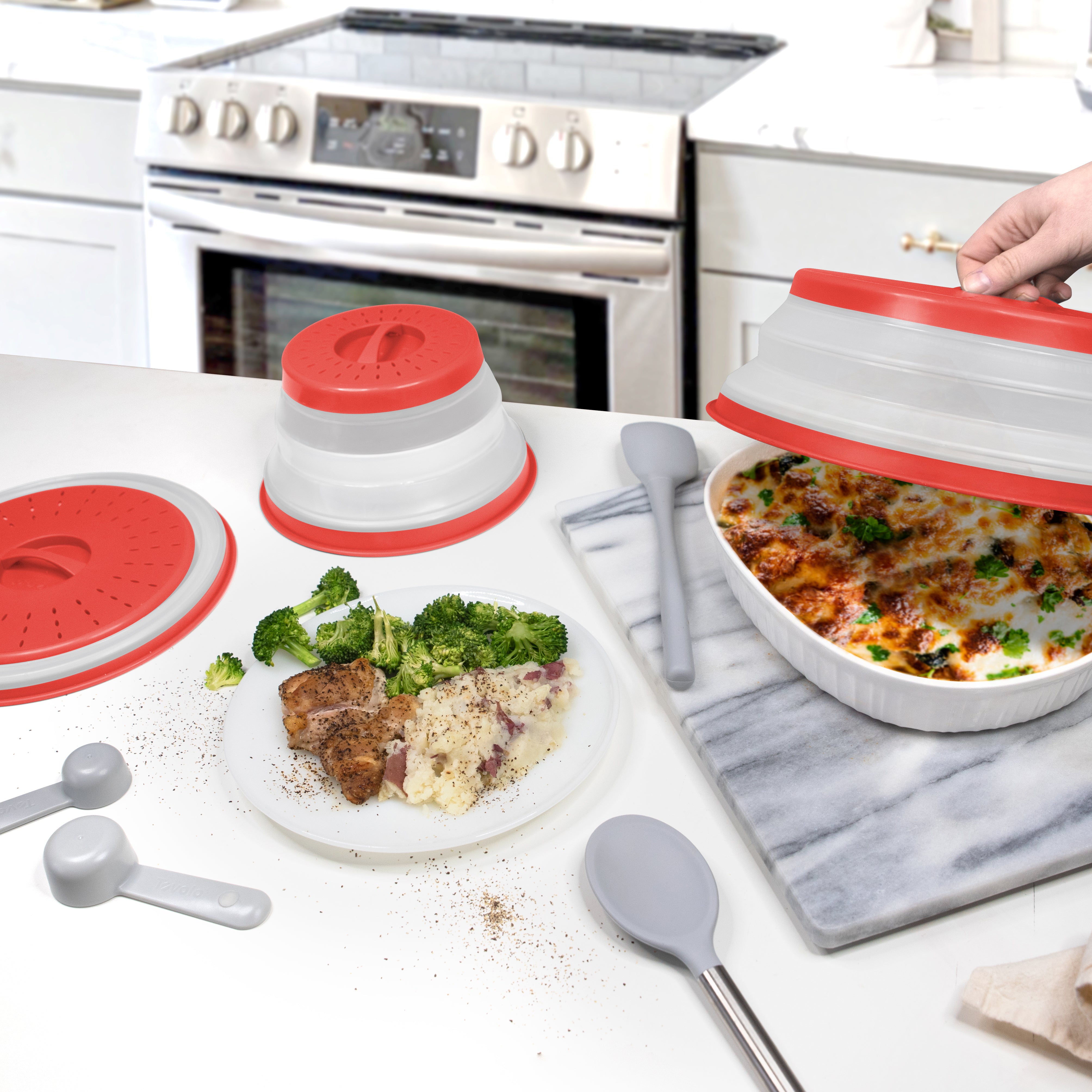 Tovolo Collapsible Microwave poklop do mikrovlnky 3 ks