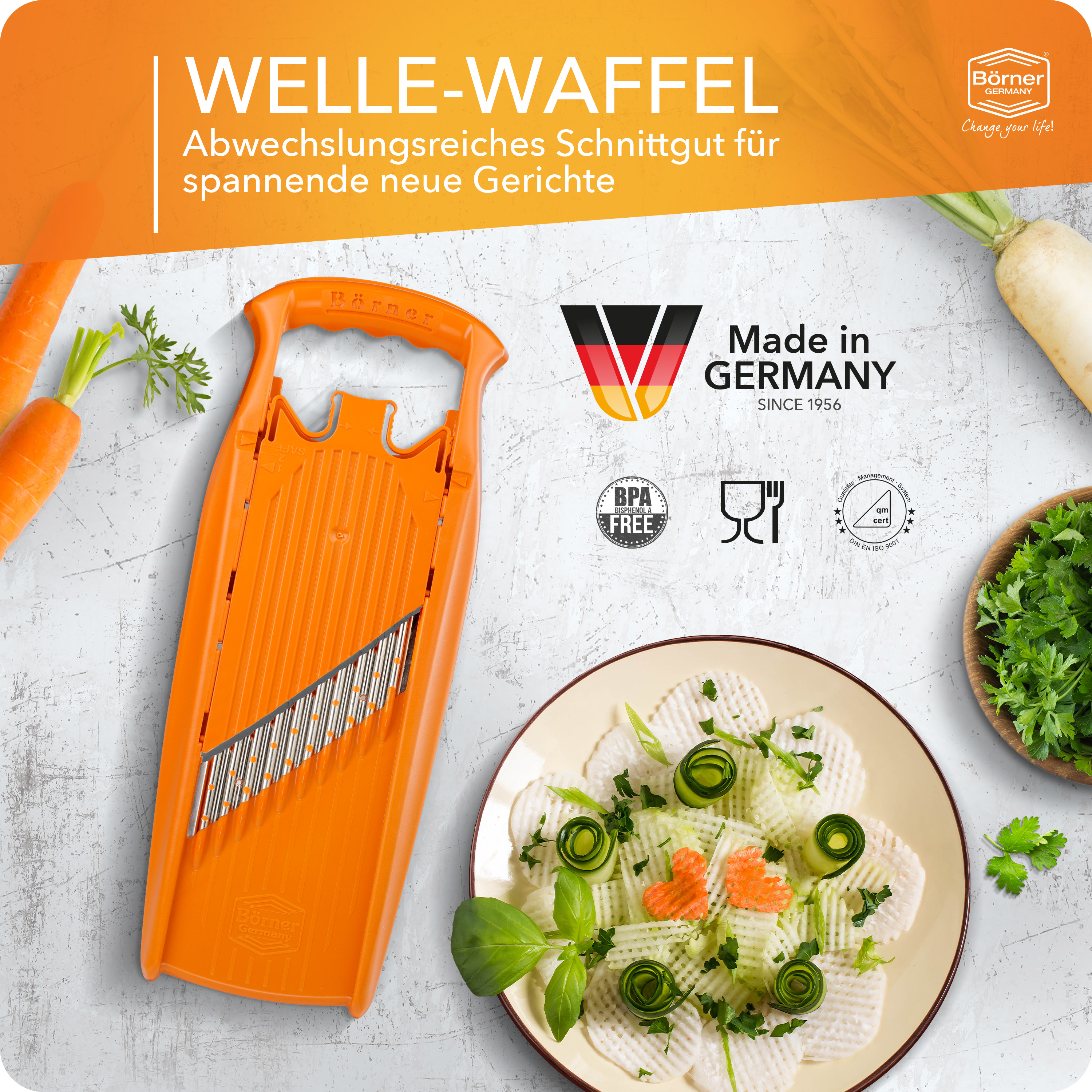Börner PowerLine Welle-Waffel struhadlo vlnkové