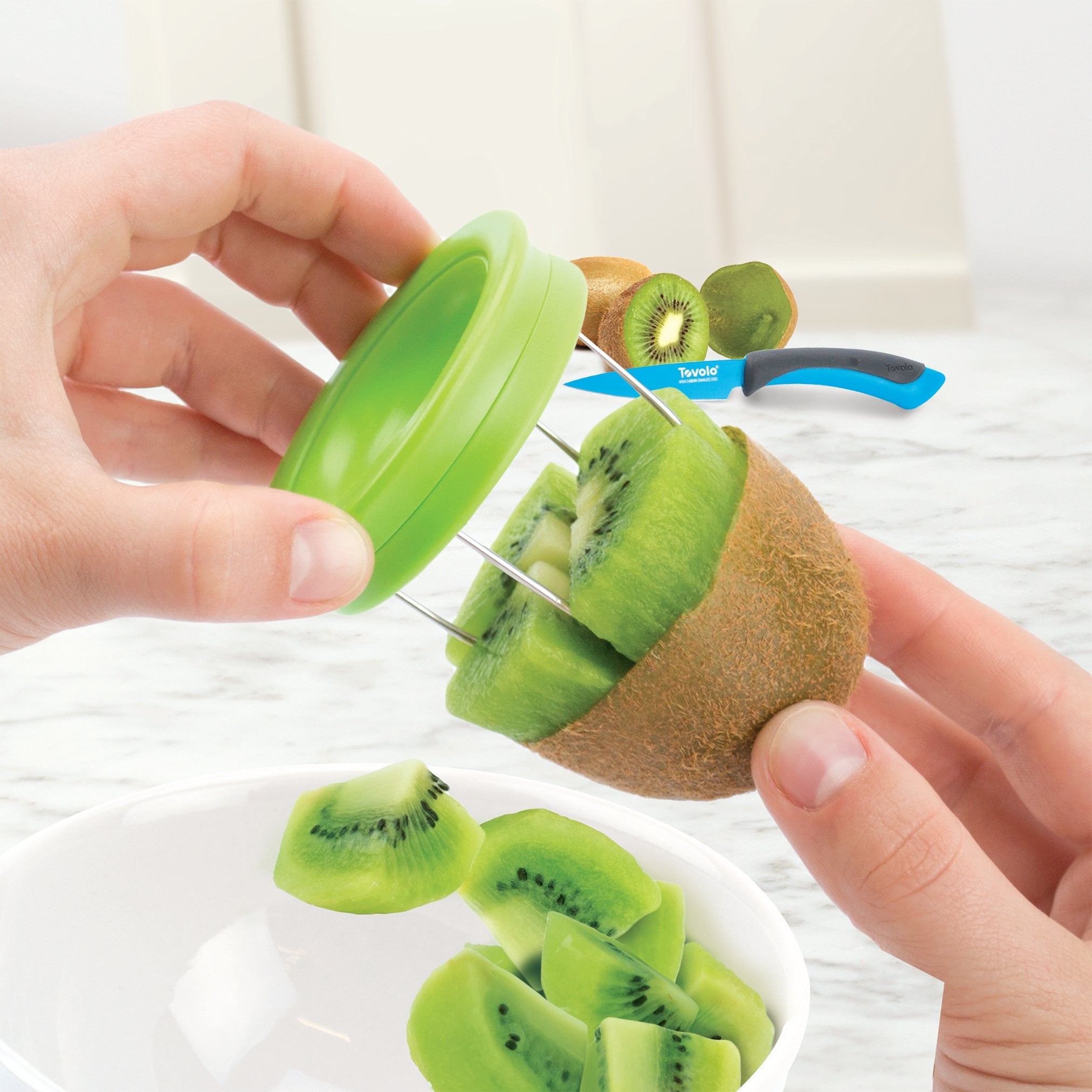 Tovolo Kiwi Tool kráječ na kiwi zelený