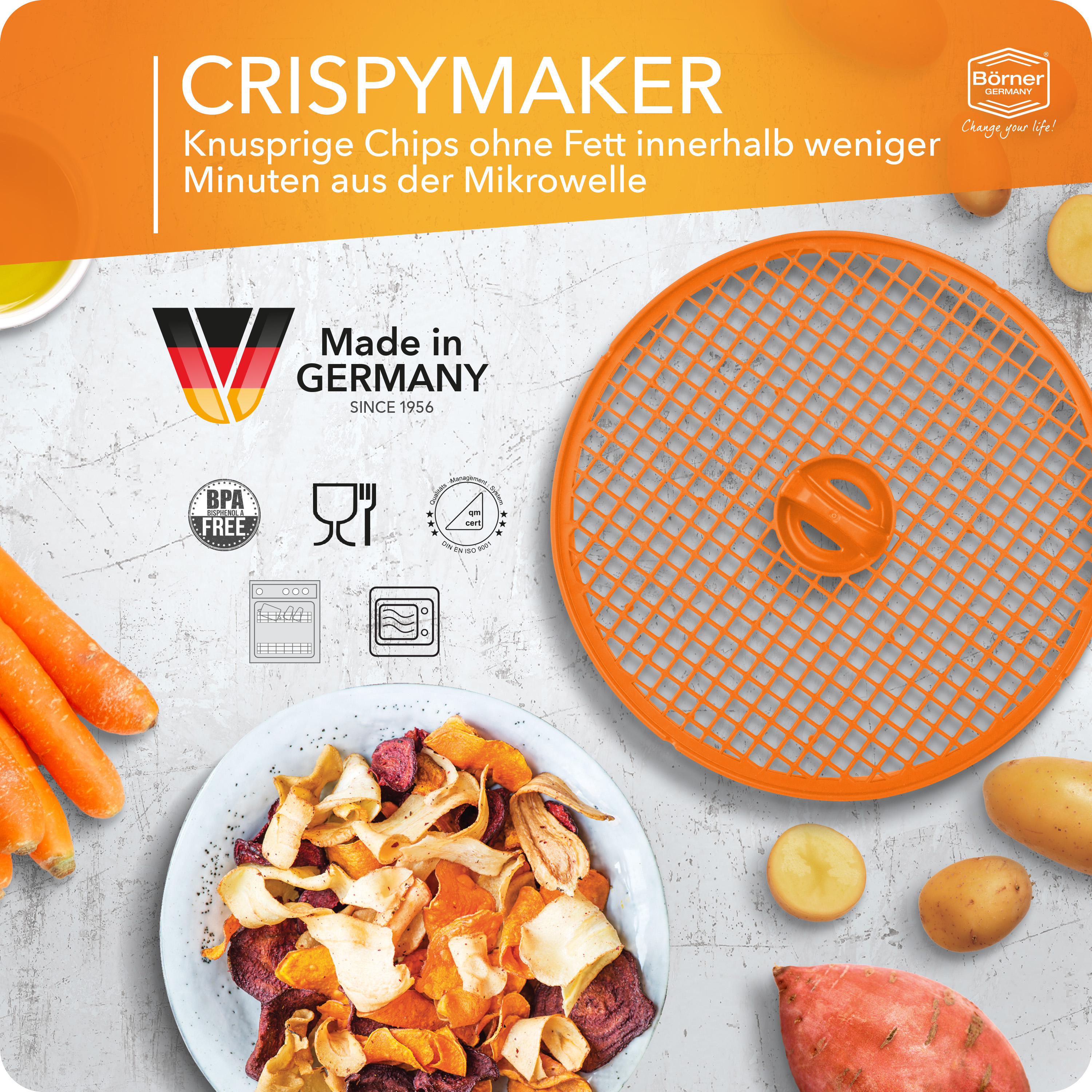 Börner Crispymaker forma na chipsy 1 kus bez oleje