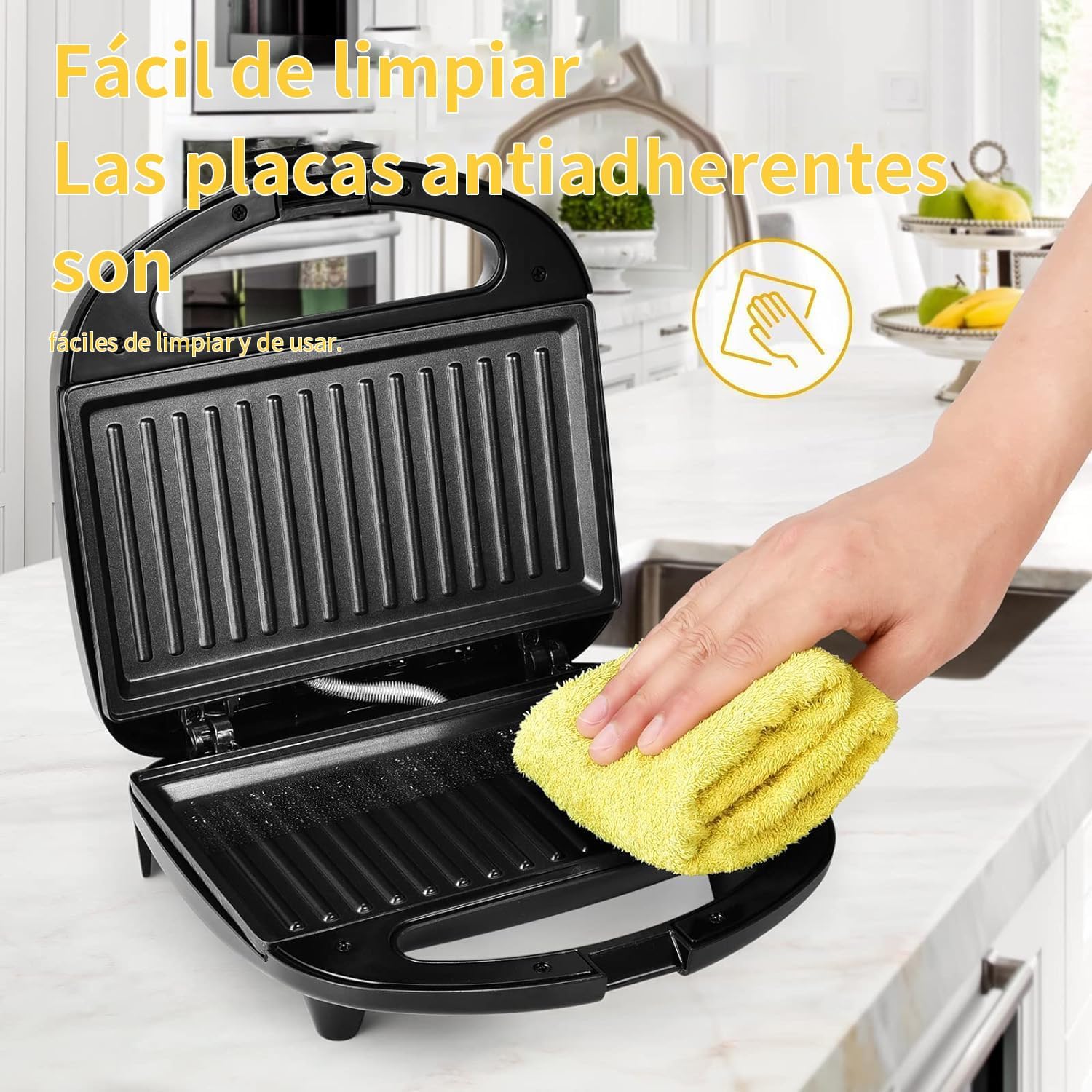 YASHE panini gril 750 W s nepřilnavými deskami