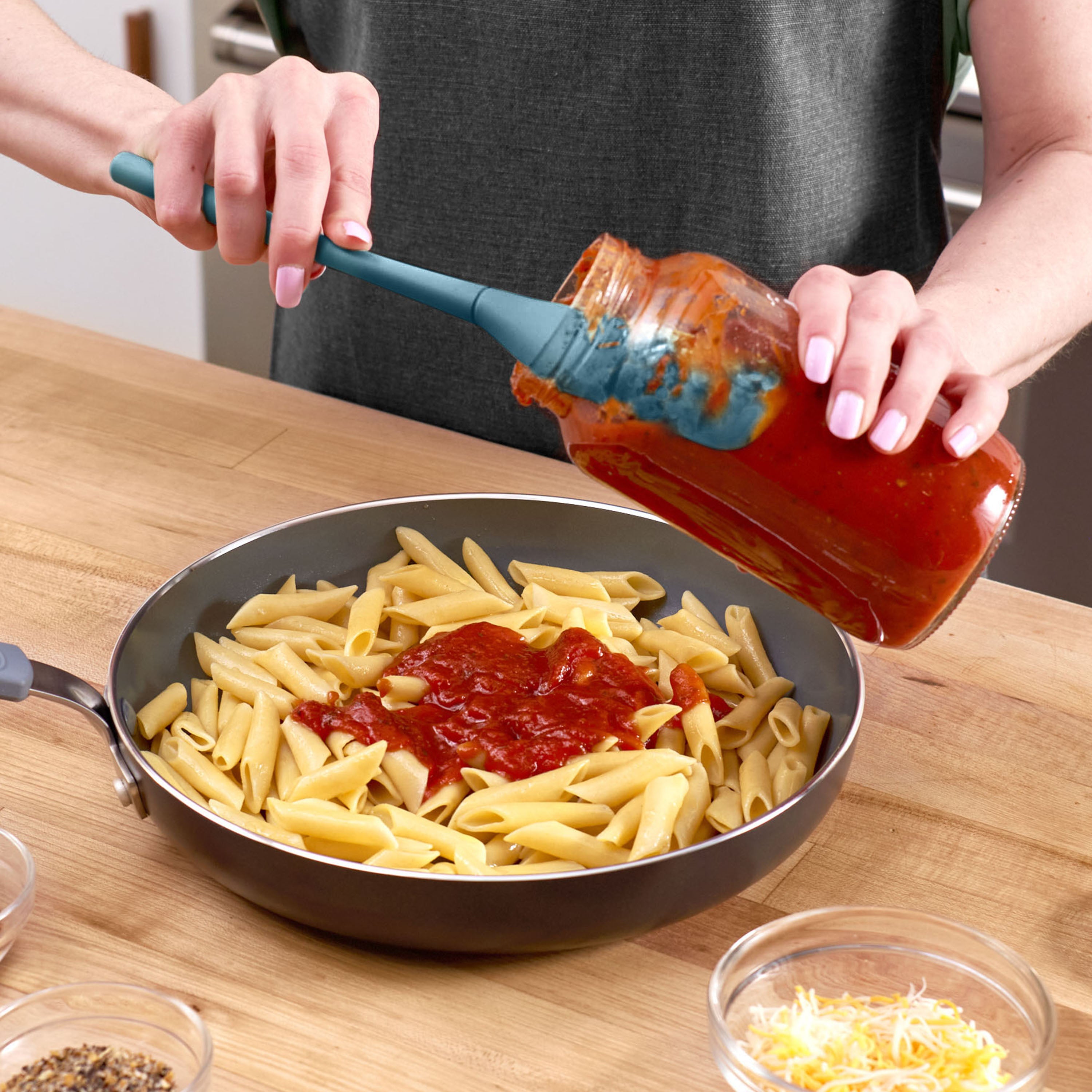 Tovolo Flex-Core Jar Scraper stěrka modrá