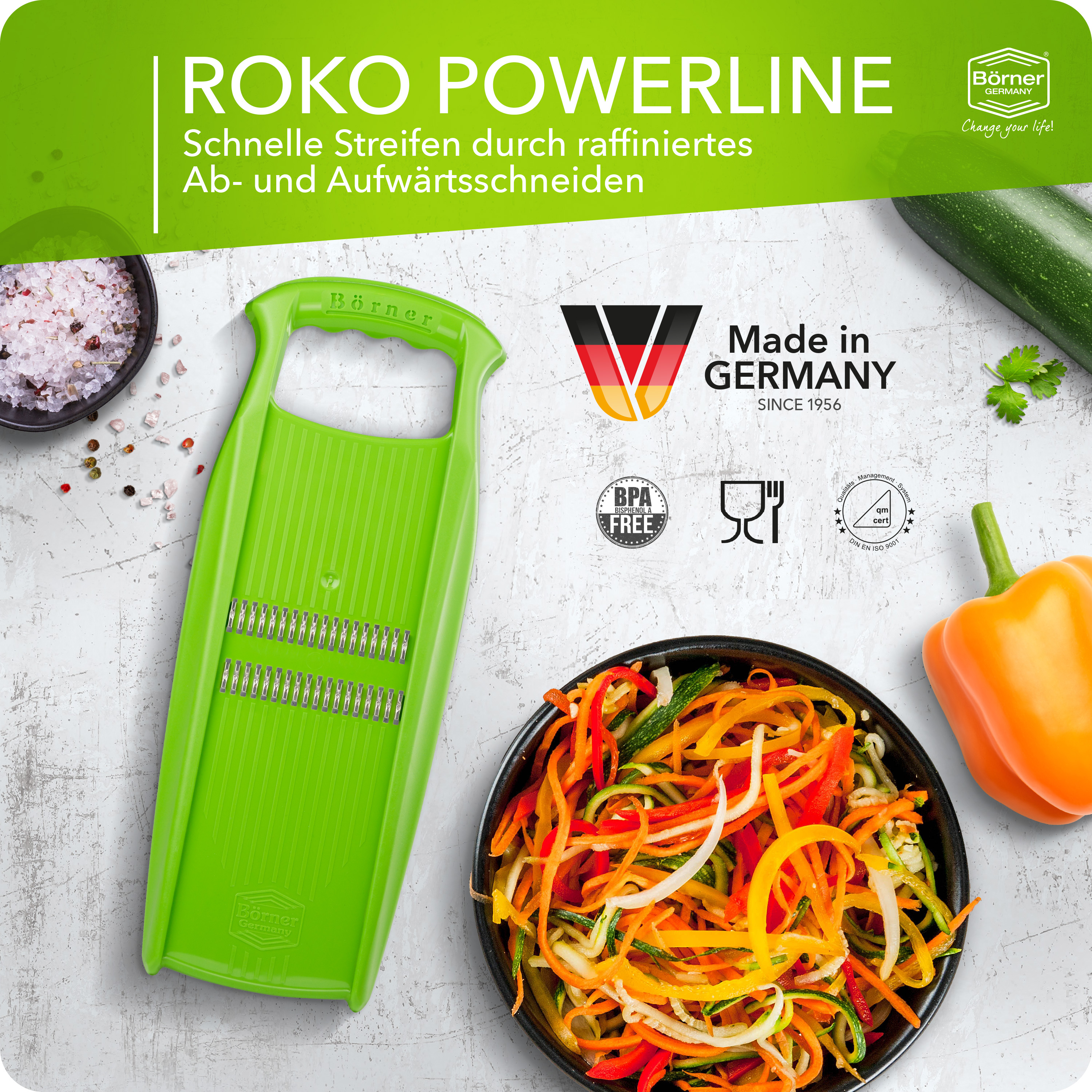 Börner Roko PowerLine julienne struhadlo s držákem 1,5mm