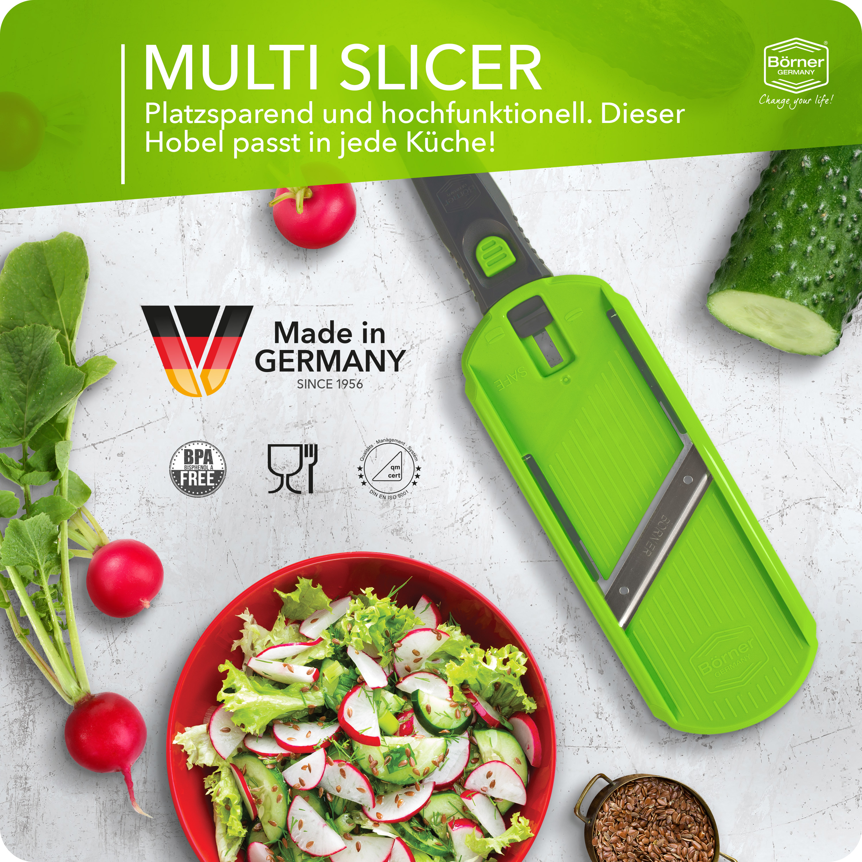 Börner Multi Slicer mini kráječ na zeleninu nastavitelný