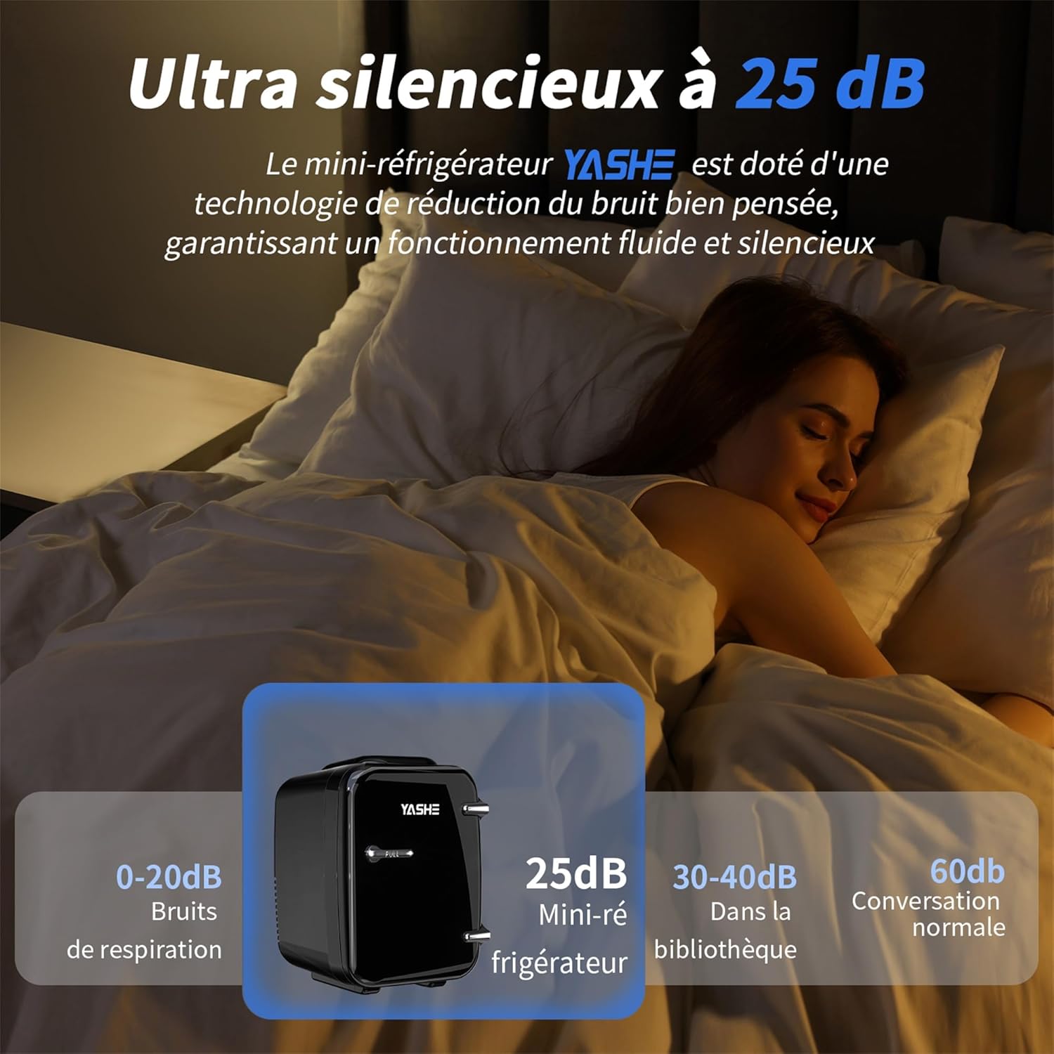YASHE mini lednice 4 l na 6 plechovek s chlazením i ohřevem