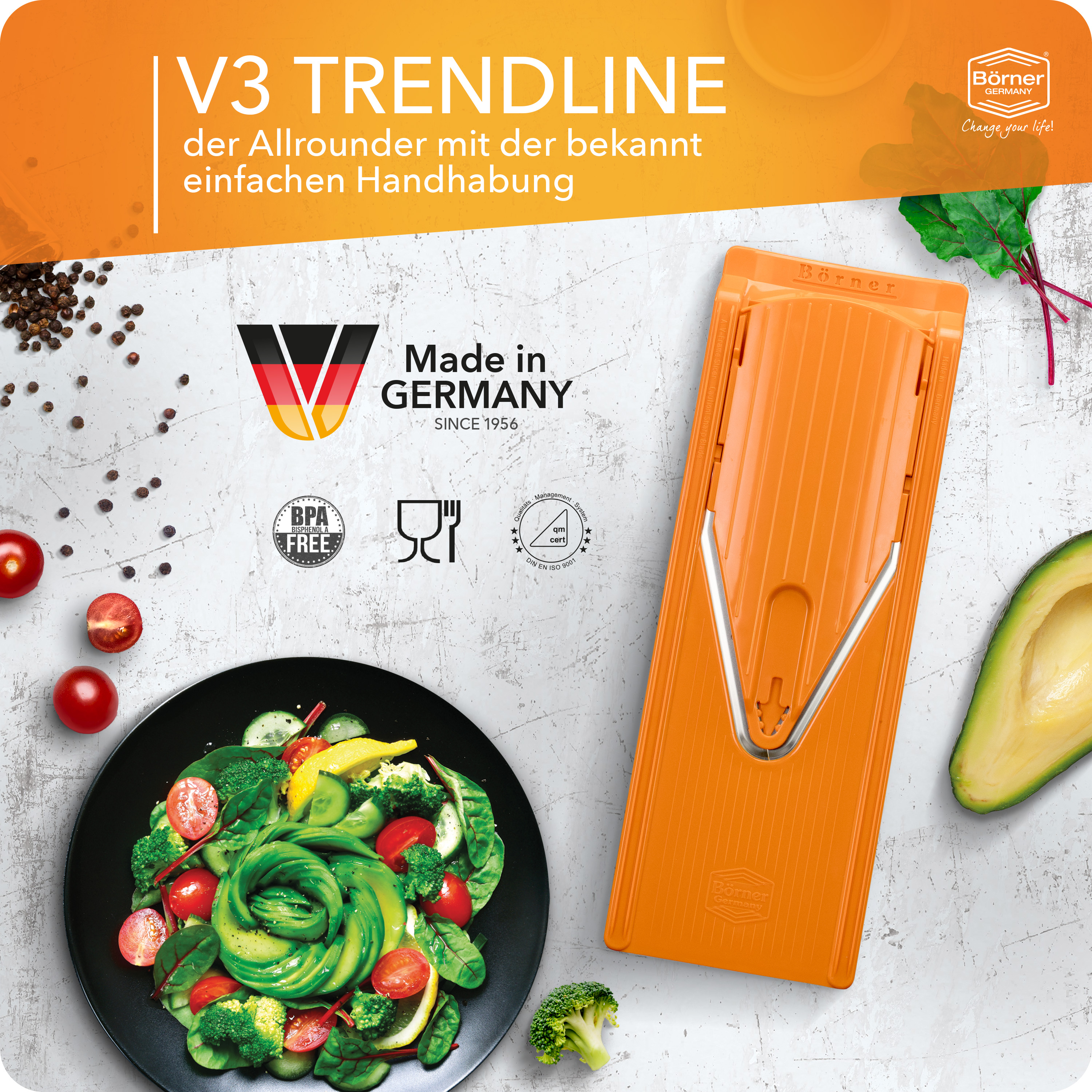 Börner V3 TrendLine Profi sada kráječe s dokem 6dílná