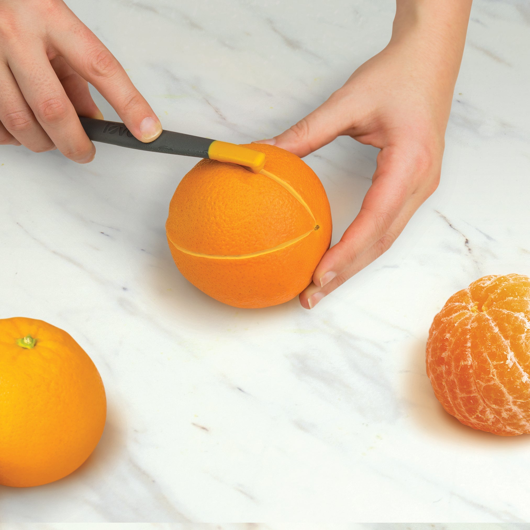 Tovolo Slice and Peel citrusový loupač dvoubřitý