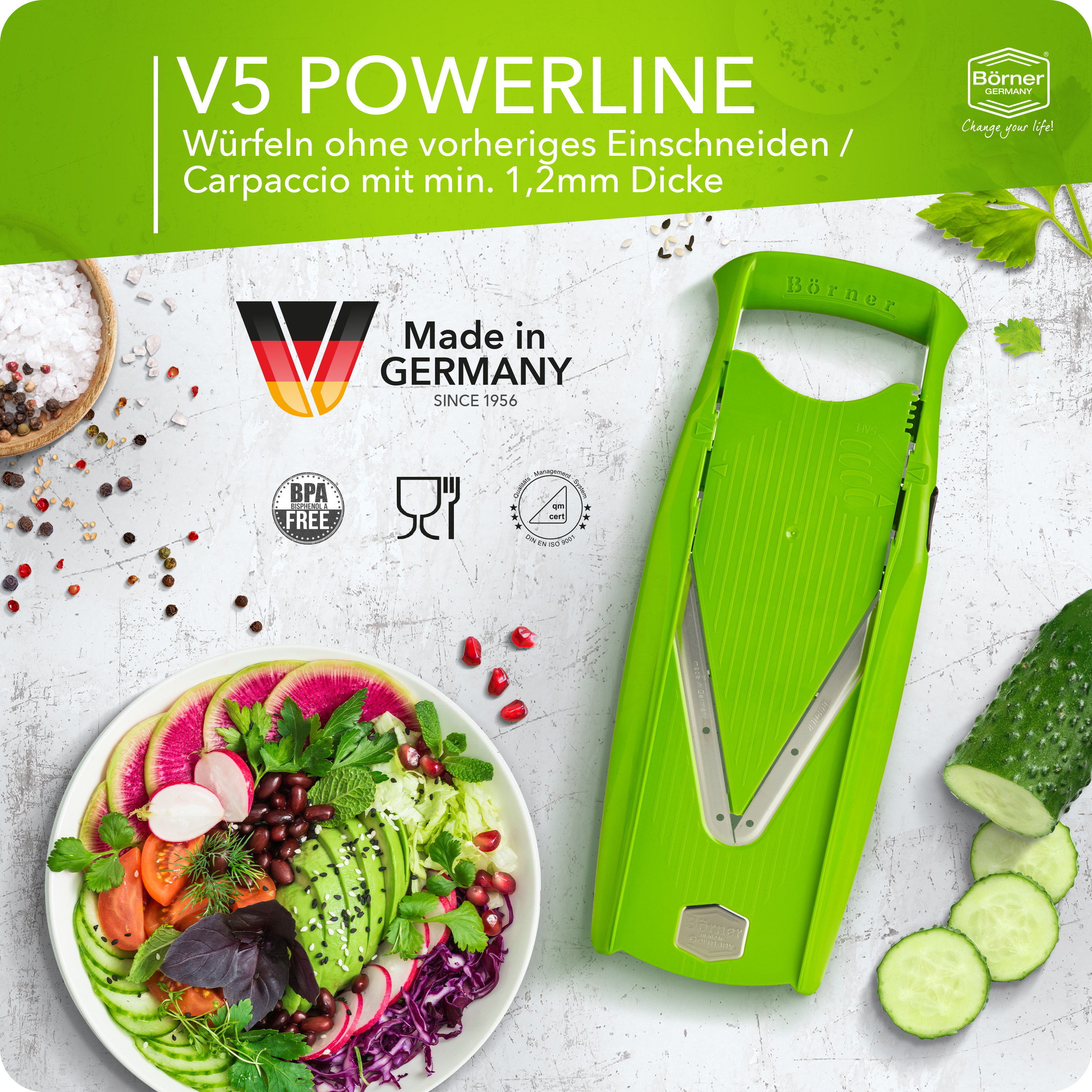 BÖRNER V5 PowerLine Profi struhadlo sada 8 řezů