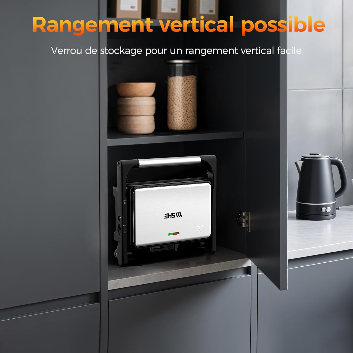 YASHE panini gril sendvičovač 1500W rozkládací