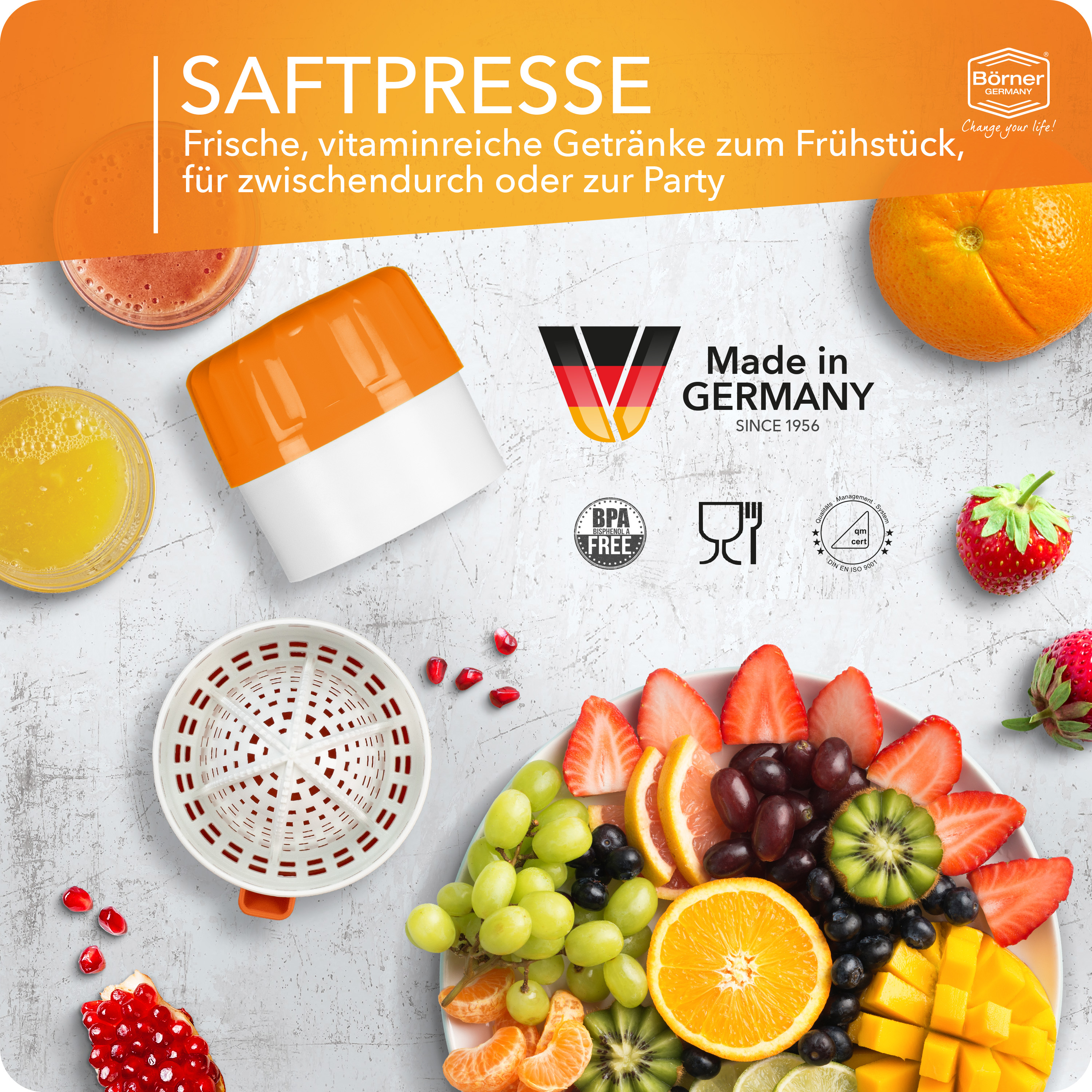 BÖRNER lis na citrusy odšťavňovač manuální plast