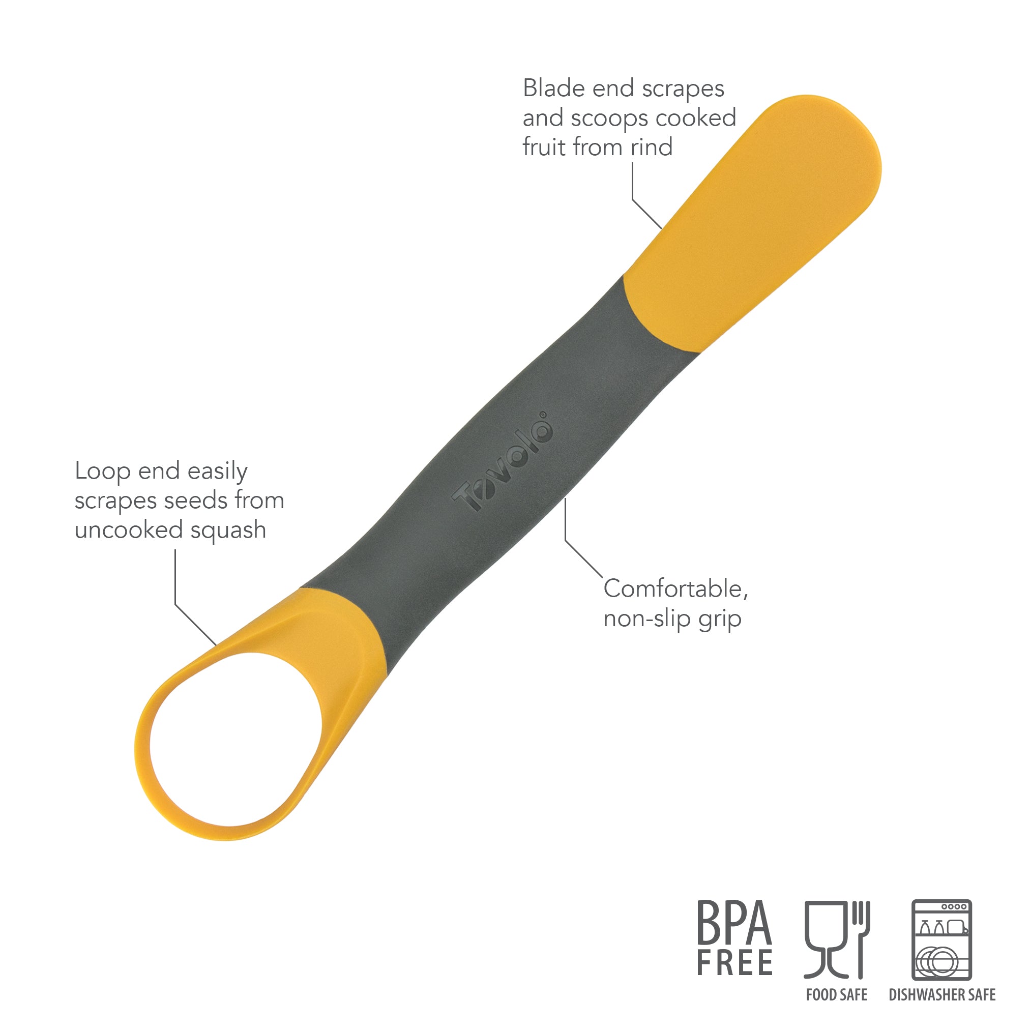 Tovolo 2-in-1 Squash Tool škrabka na dýni s čepelí