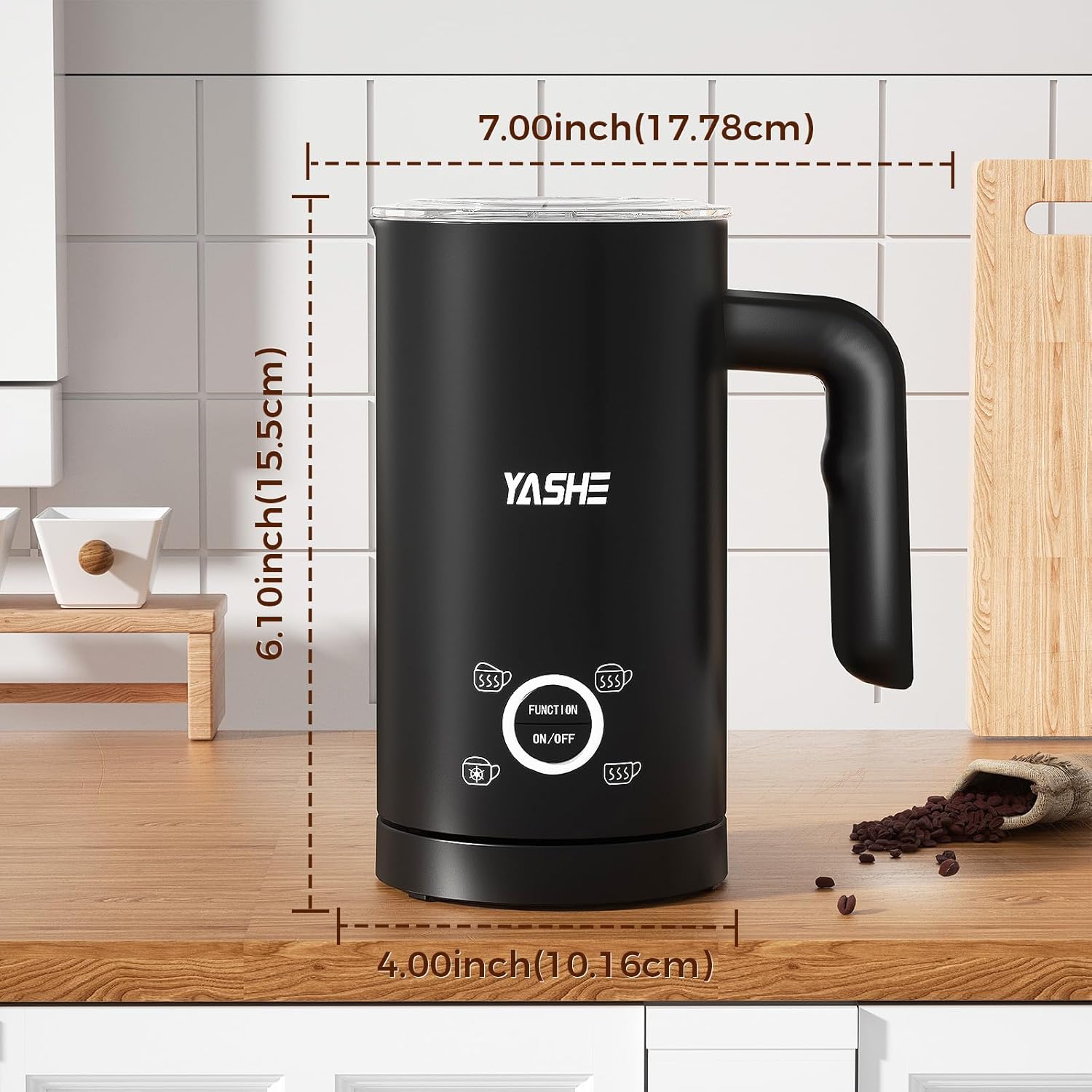 YASHE napěňovač mléka 4v1 300 ml tichý