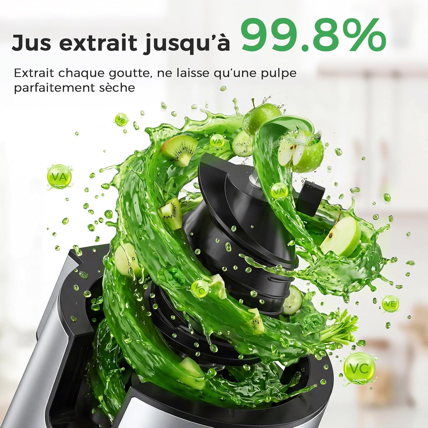 YASHE 600W šnekový odšťavňovač 152 mm na celé ovoce