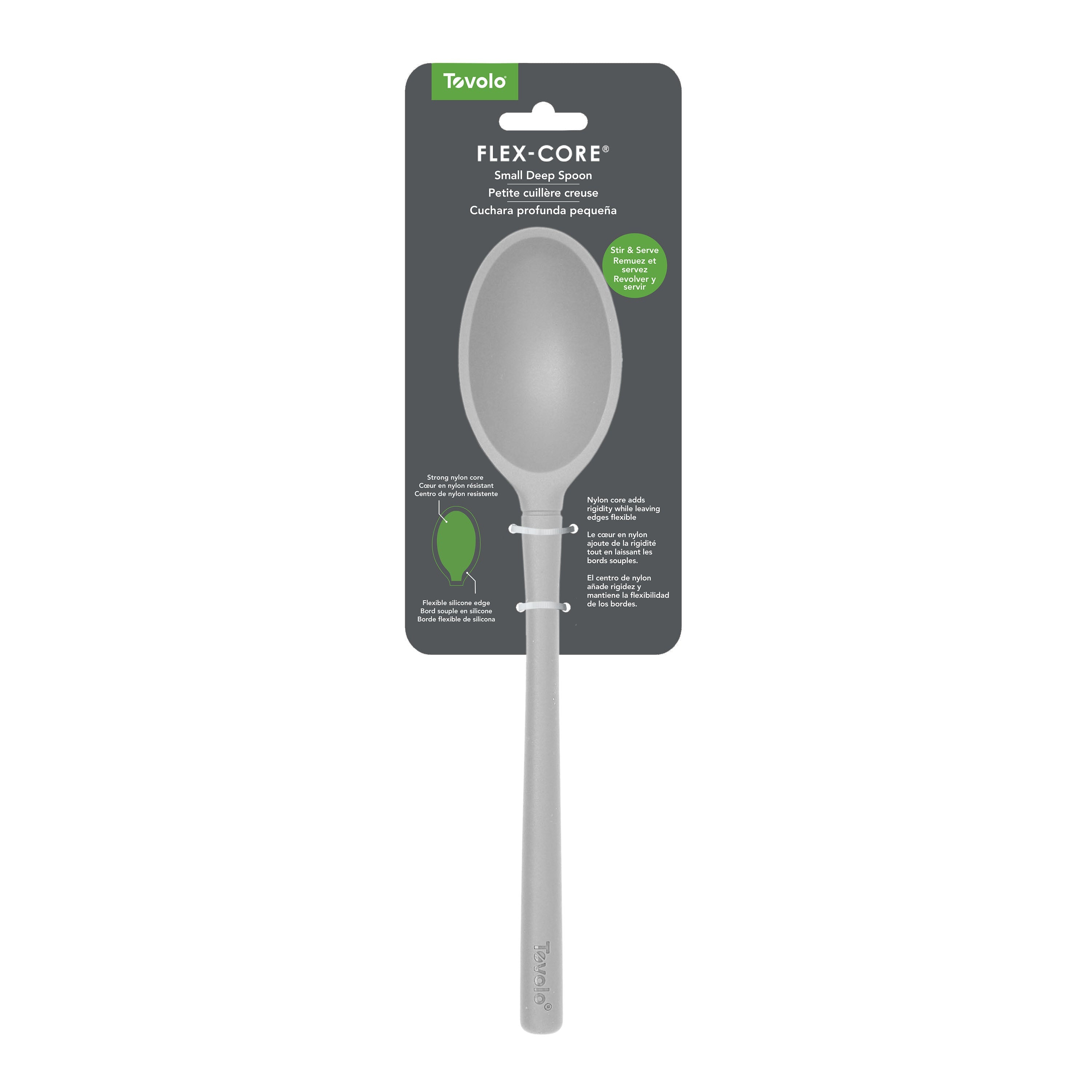 Tovolo Flex-Core silikonová lžíce Standard Charcoal