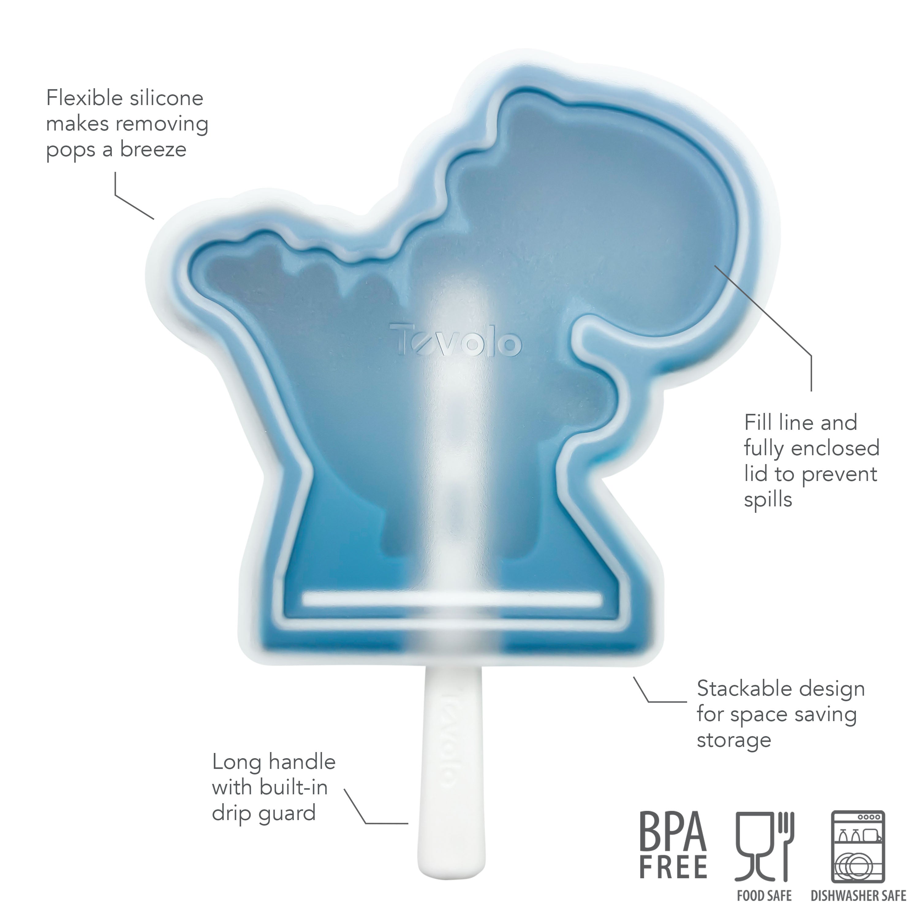 Tovolo Stackable Pop Molds forma na nanuky 4 ks Unicorn