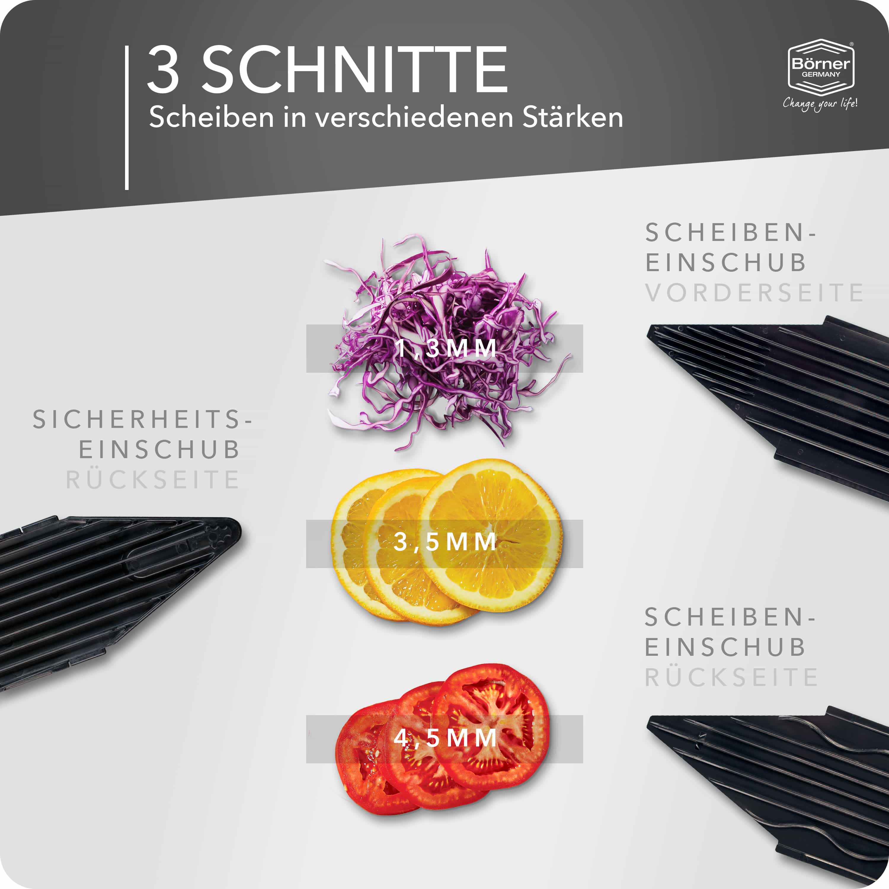 Börner V6 ExclusiveLine Basis Set struhadlo nerez