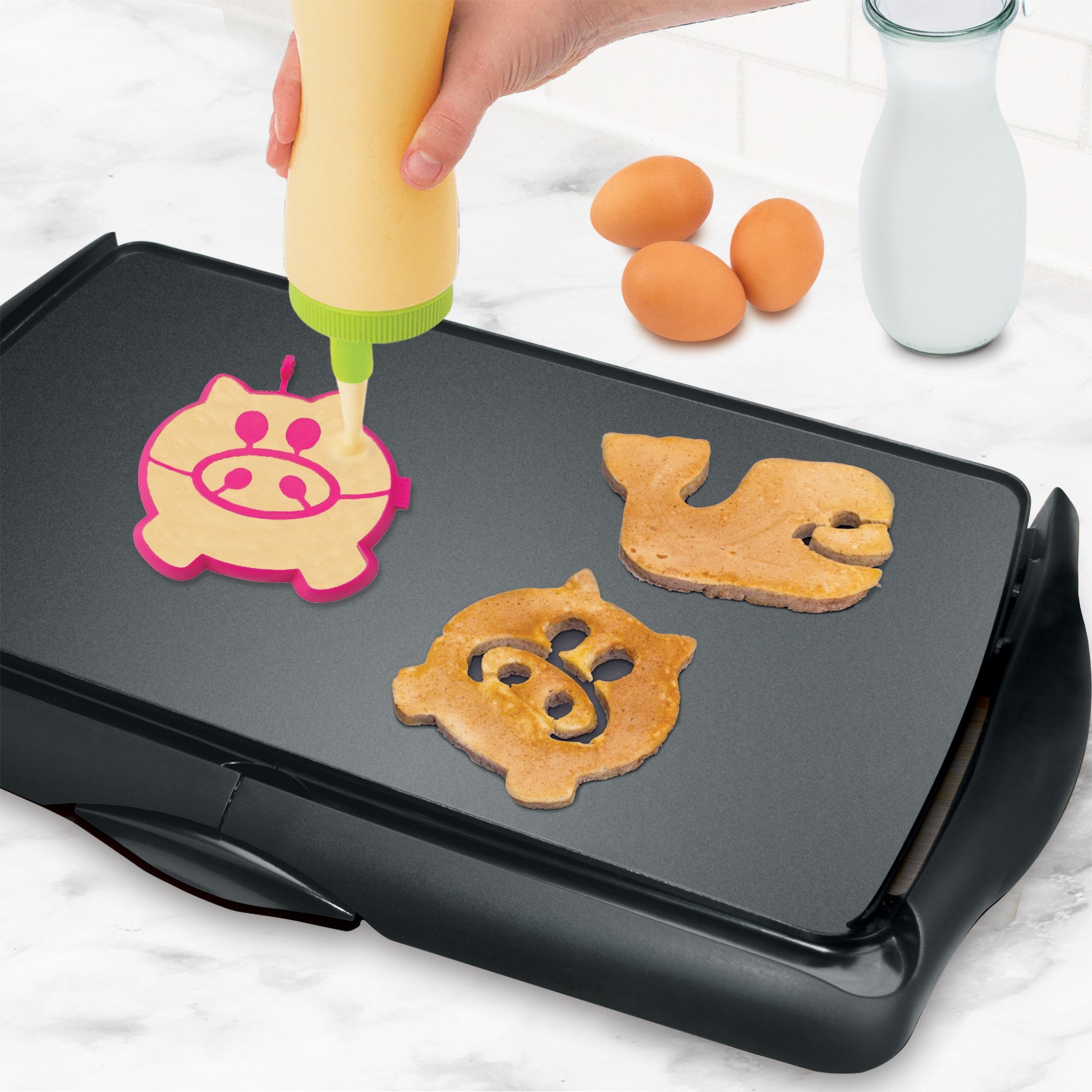 Tovolo Pancake Shaper forma na lívance fuchsiová