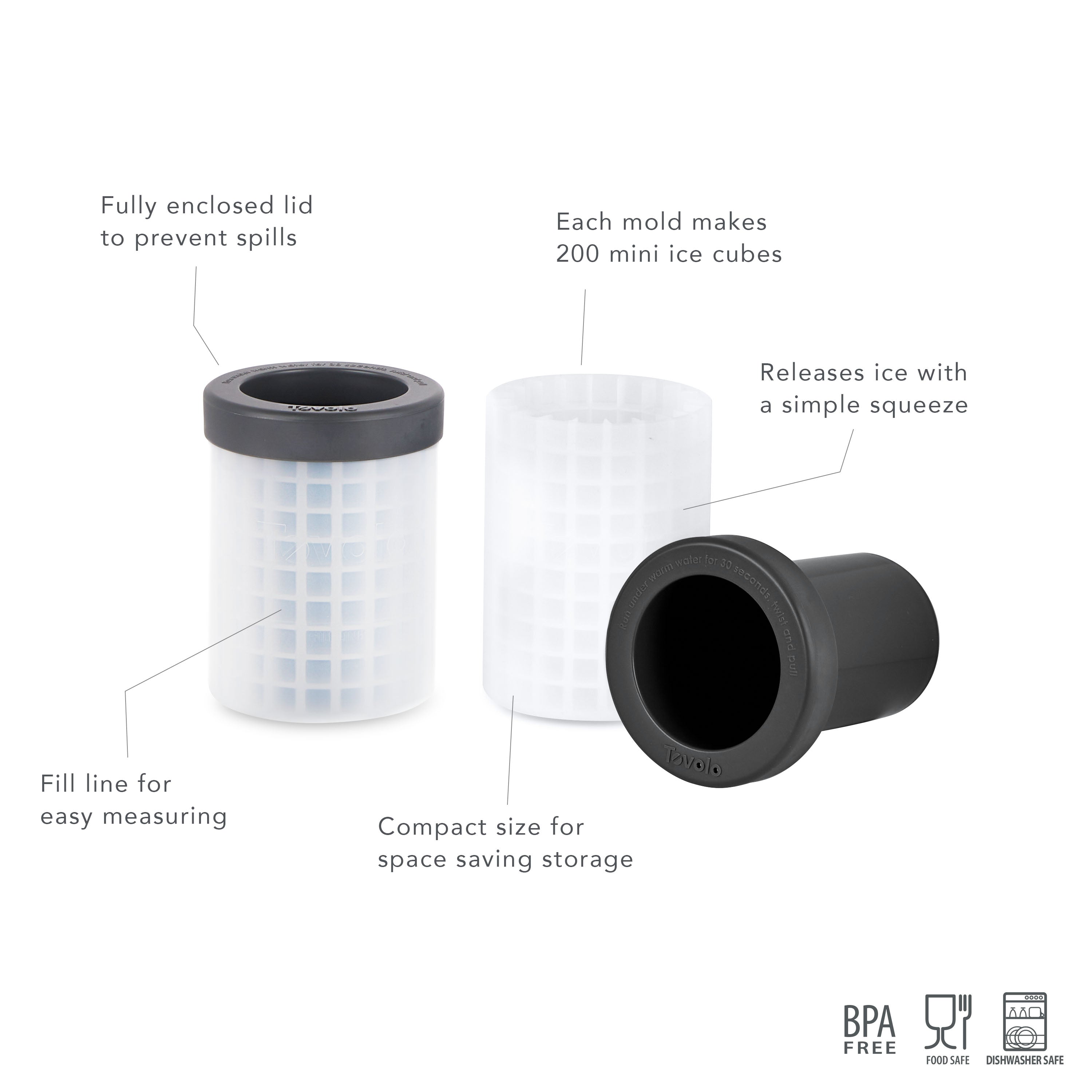 Tovolo Squeeze & Release válec na mini led sada 4 ks