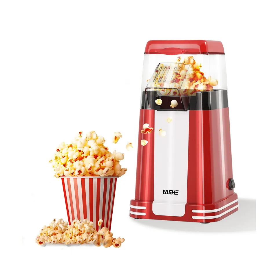 YASHE horkovzdušný popcornovač 1200 W retro