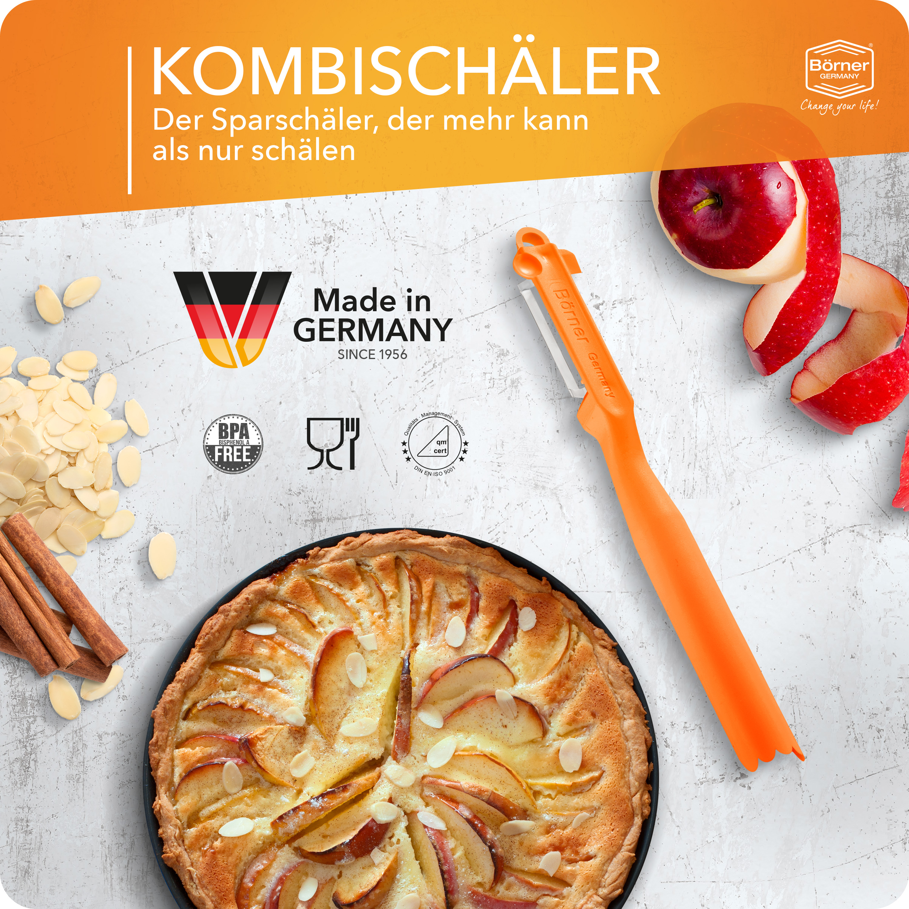 BÖRNER Kombischäler škrabka oboustranná 21 cm