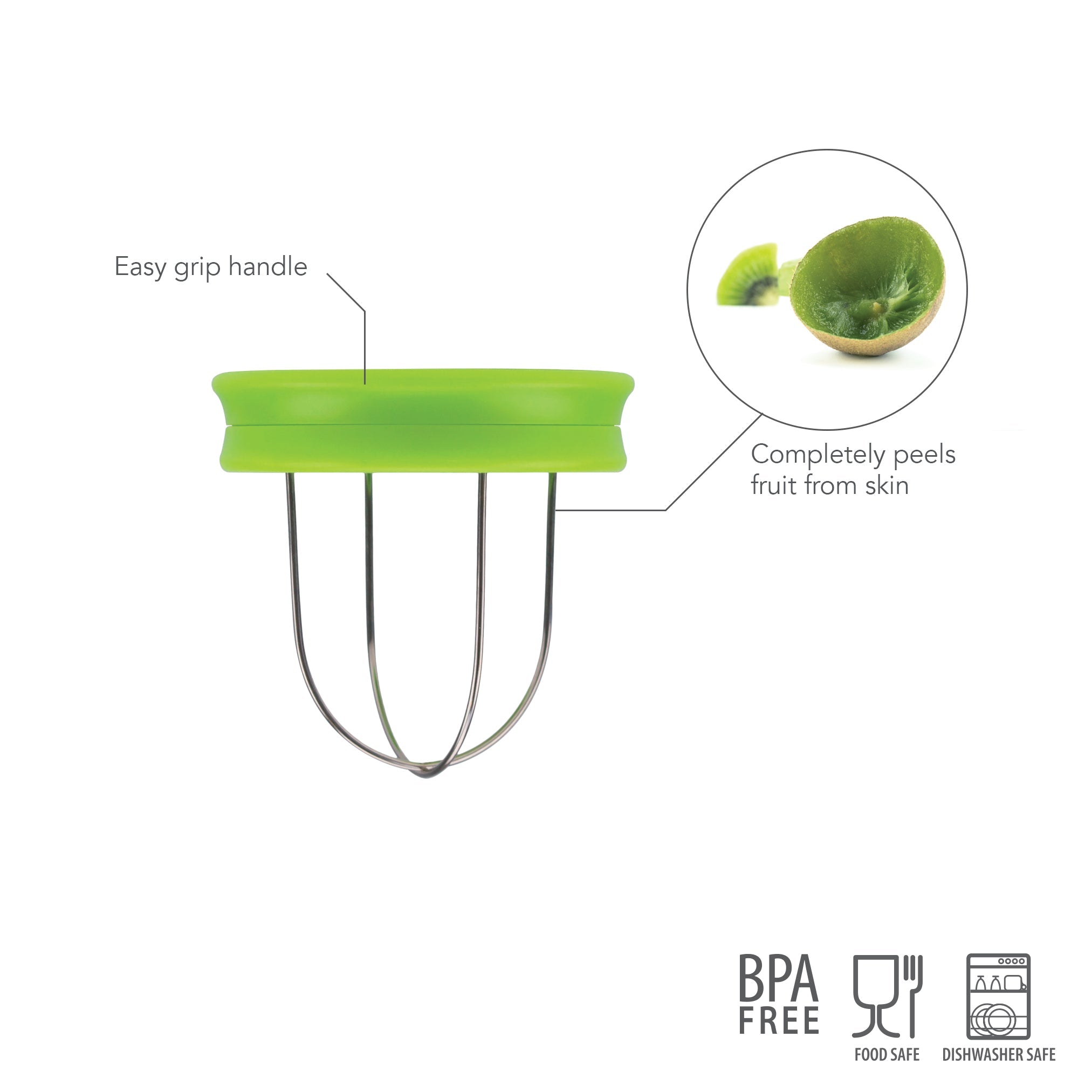 Tovolo Kiwi Tool kráječ na kiwi zelený