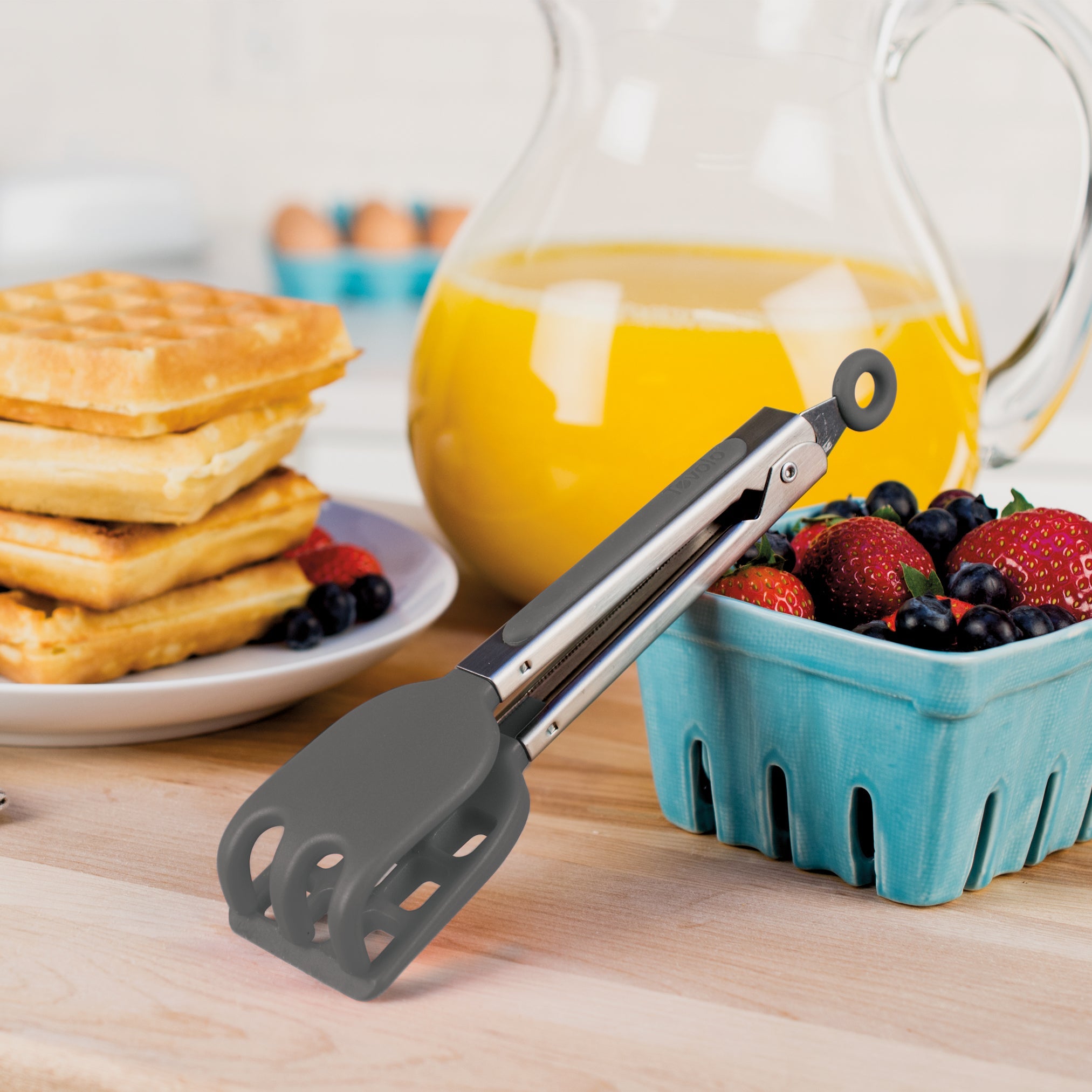 Tovolo Mini Waffle Tongs kleště na vafle charcoal