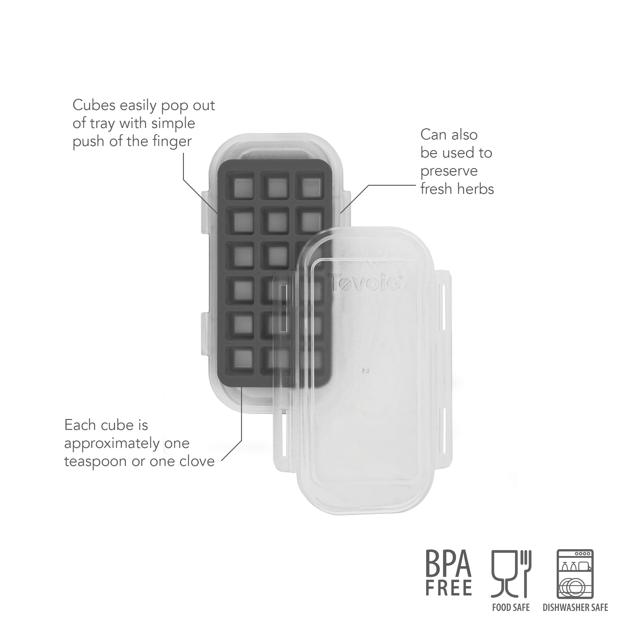 Tovolo Garlic Freezer Tray mrazicí forma na česnek