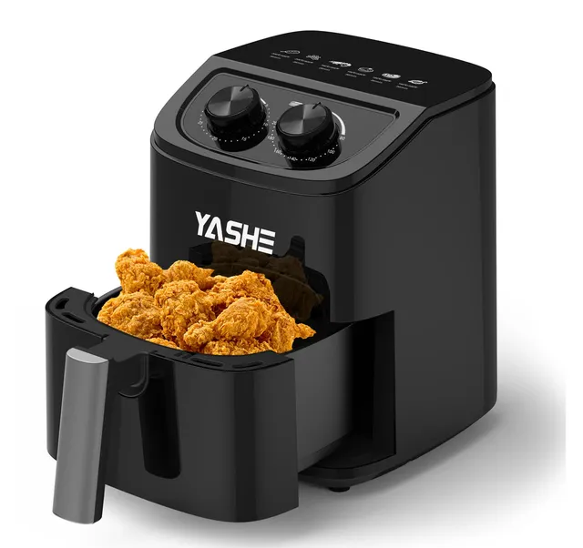 YASHE horkovzdušná fritéza 2,3 l pro 2 osoby nerez