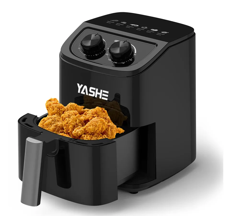 YASHE horkovzdušná fritéza 2,3 l pro 2 osoby nerez