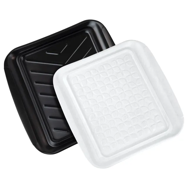 Tovolo Prep and Serve grilovací podnosy sada 2 ks bílá černá