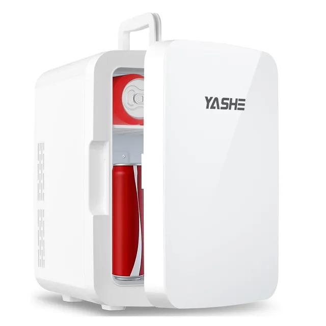 YASHE mini lednice 10 l bílá na nápoje a kosmetiku