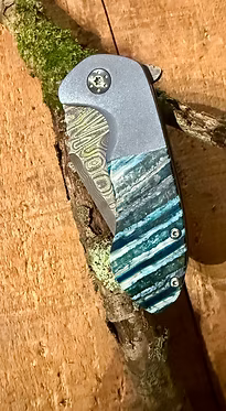 Curran Blades Alpha 2,75 zavírací nůž damask titan